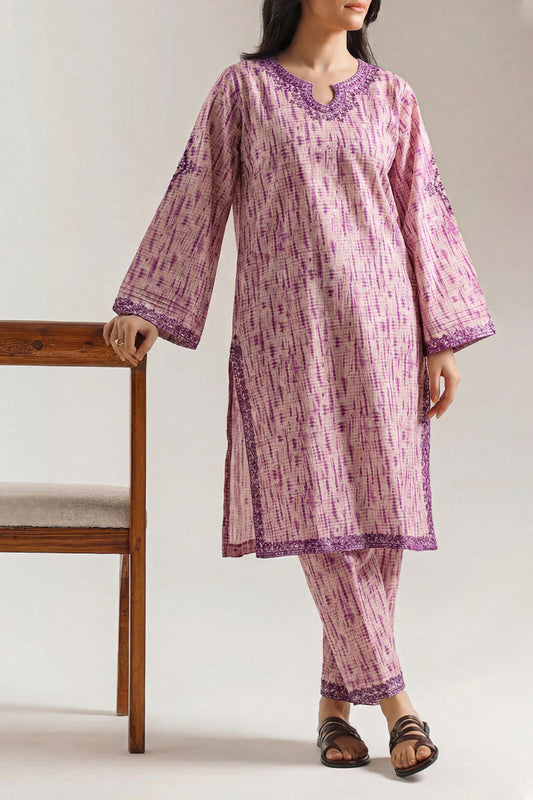 SAYA 02 PC STITCH SUIT / PURPLE -2705