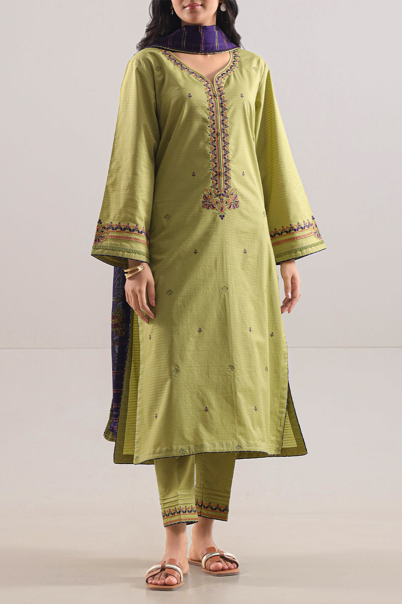 SAYA 03 PC STITCH SUIT / GREEN -126 b green