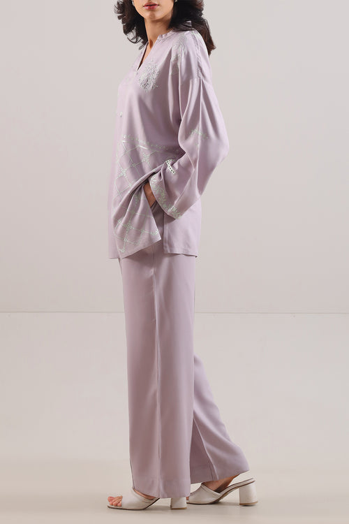 SAYA 02 PC STITCH SUIT / LILAC