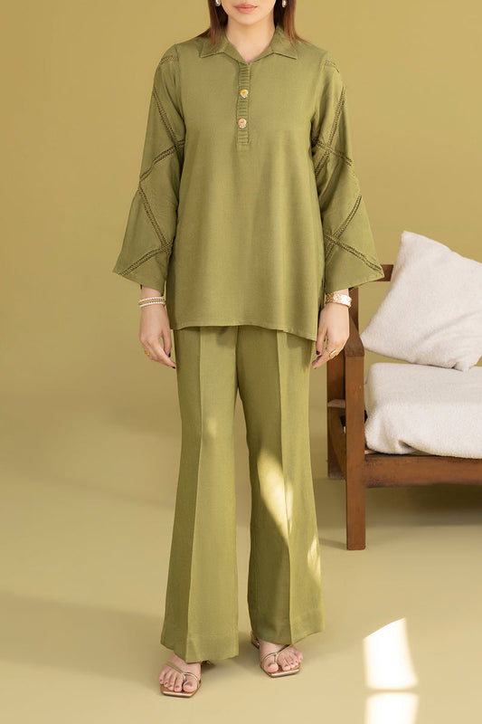 saya 02 pc stitch suit / green -801
