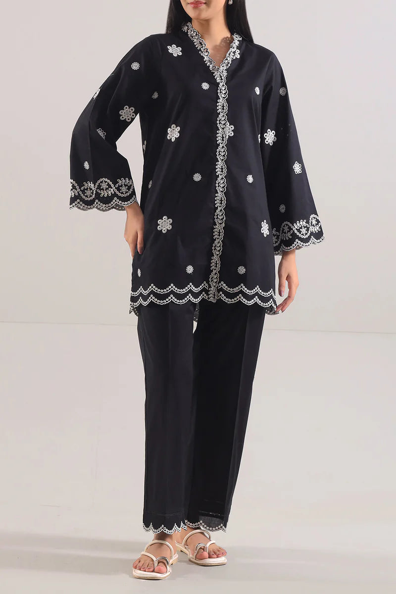 Saya Solid Embroidered Cotton Stitched 2 Piece (Shirt/Trouser) WP2S-962