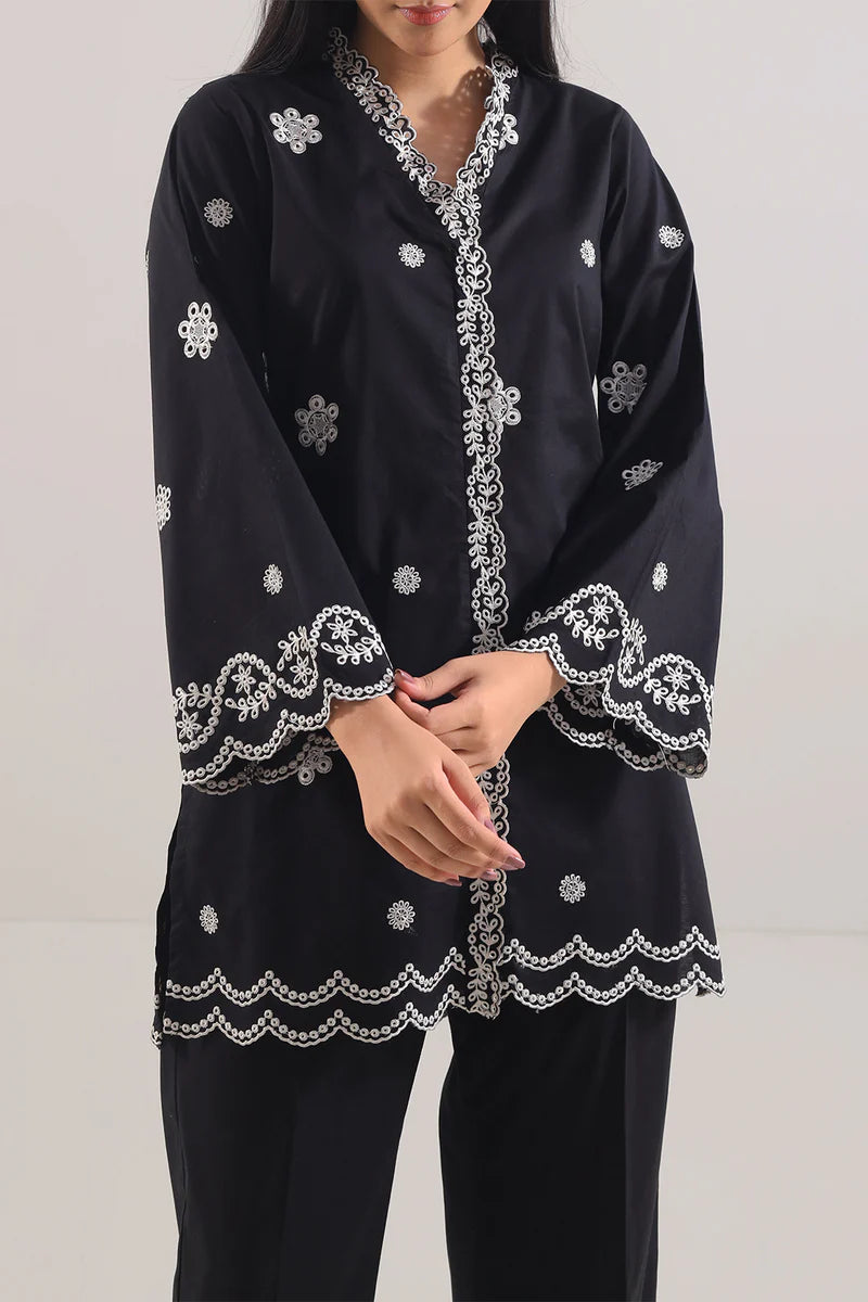 Saya Solid Embroidered Cotton Stitched 2 Piece (Shirt/Trouser) WP2S-962