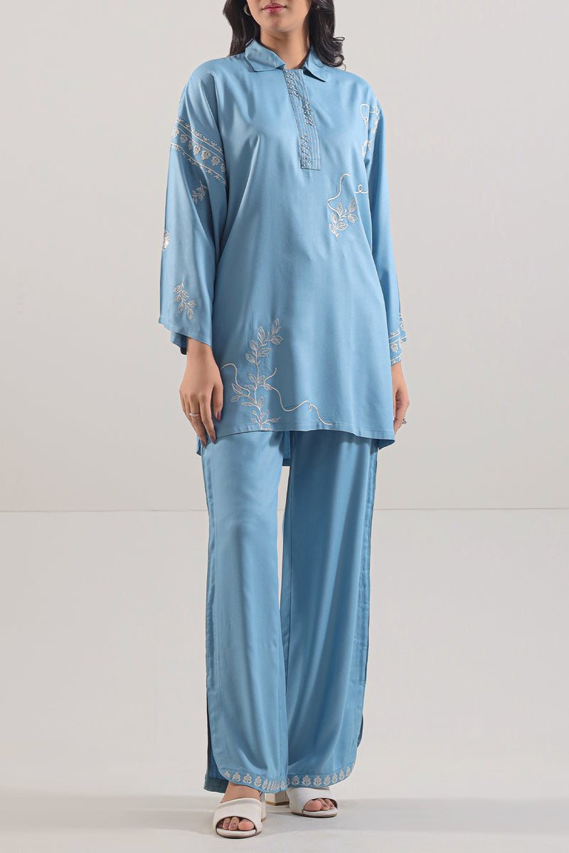 SAYA 02 PC STITCH SUIT / SKY BLUE