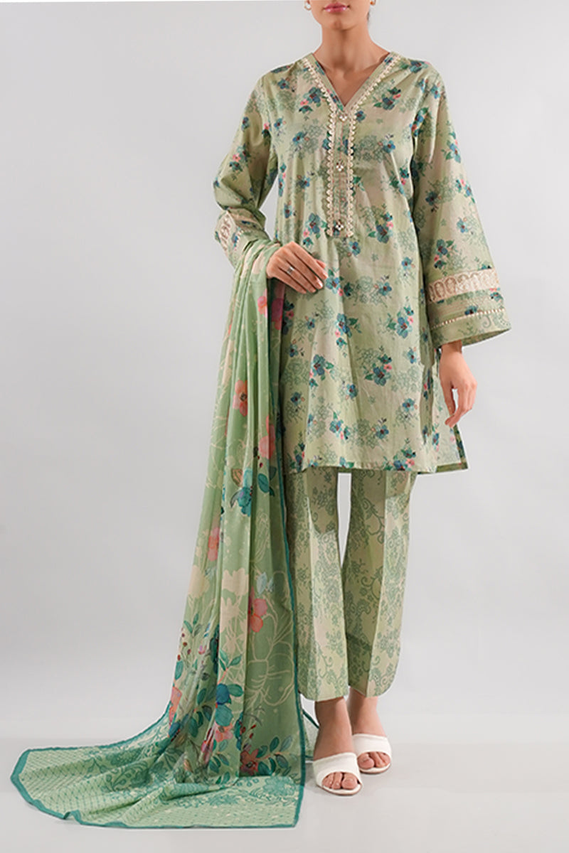 SAYA 02 PC STITCH SUIT / GREEN -2002