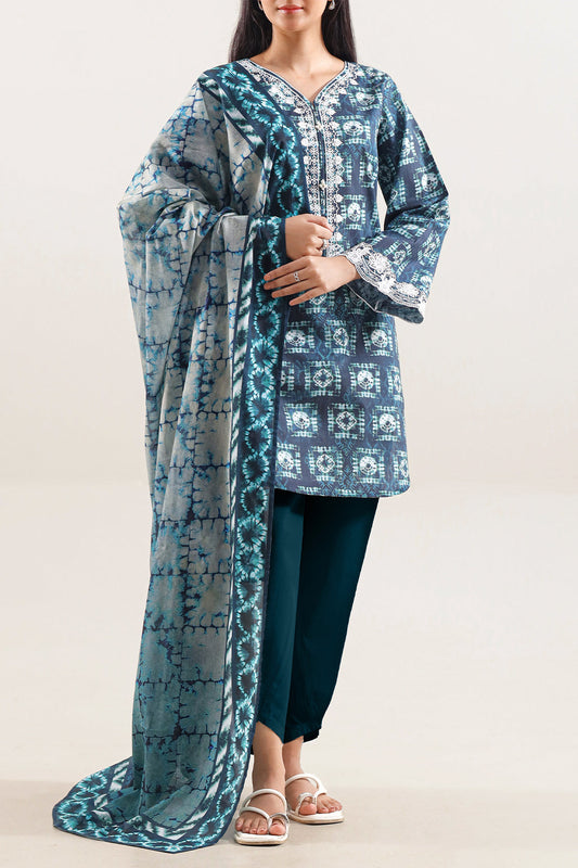 SAYA 03 PC UNSTITCH SUIT / TEAL - E07B