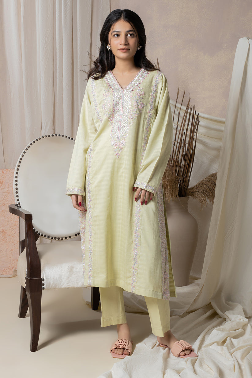 zellbury 02 pc shirt trouser / light green