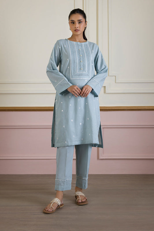 zellbury 02 pc stitch suit / grey -0125184