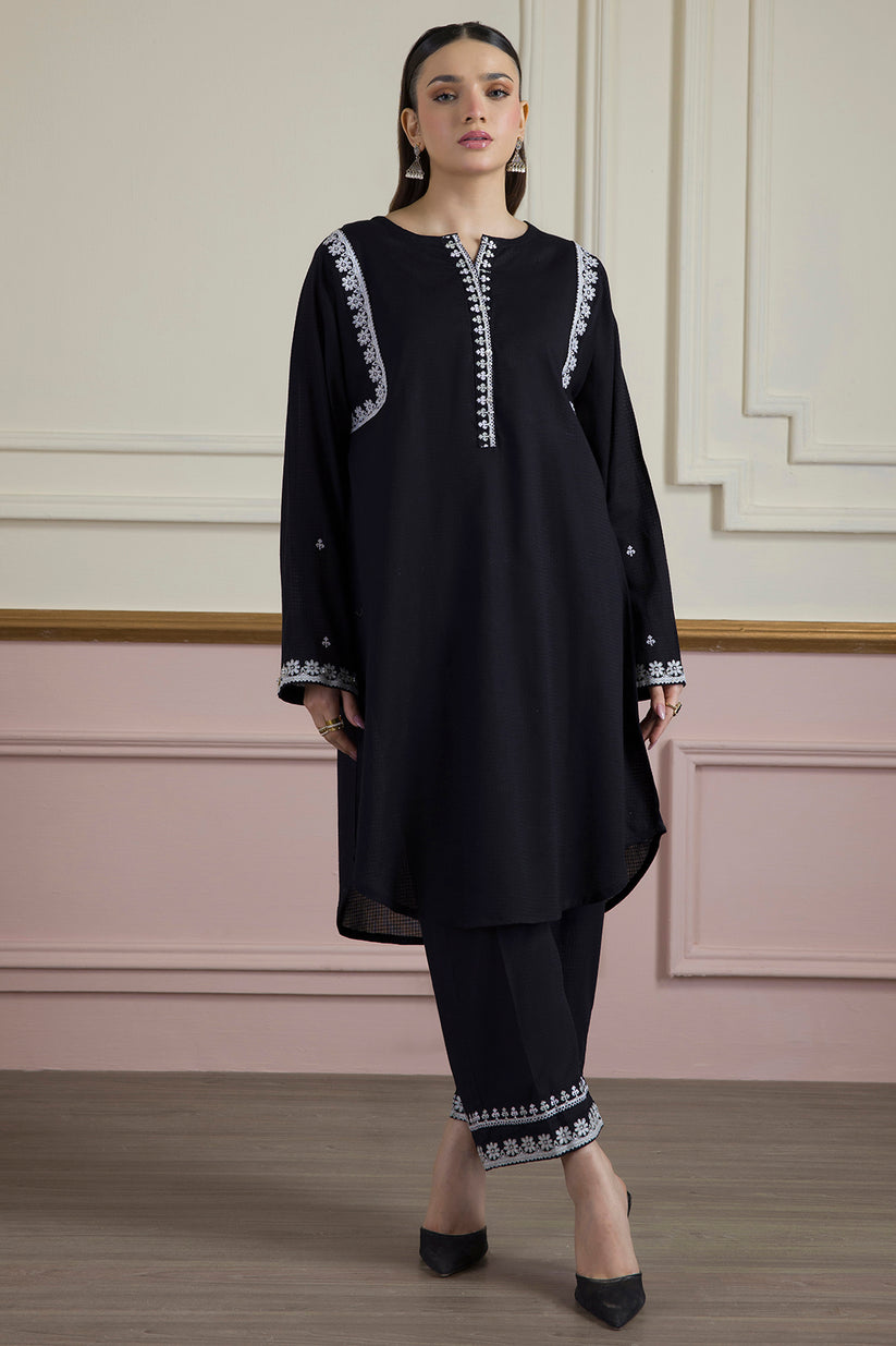 ZELLBURY 02 PC STITCH SUIT / BLACK -0125377