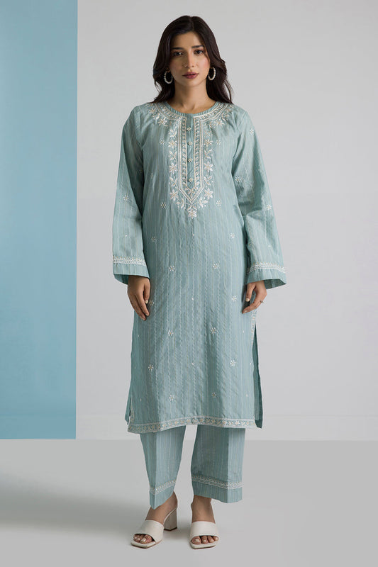 ZELLBURY 02 PC STITCH SUIT / GREY -0125419