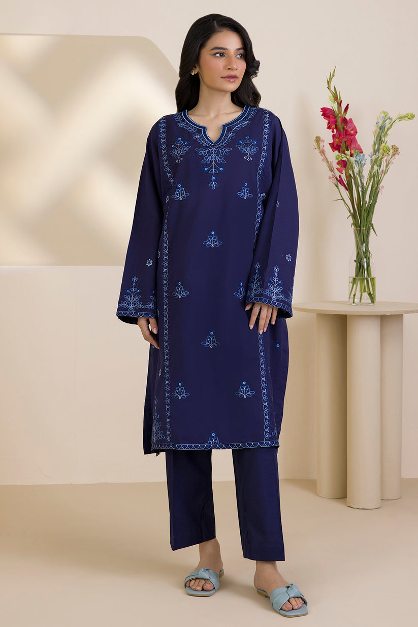 ZELLBURY 02 PC STITCH SUIT / NAVY BLUE -0122685