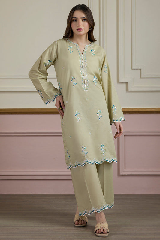 zellbury 02 pc stitch suit / saga green -0135260