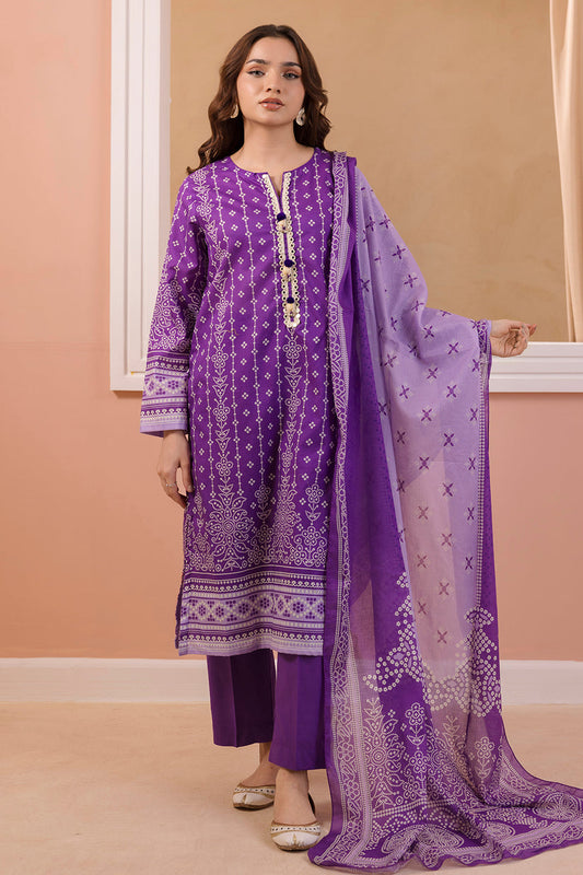 zellbury 01 pc stitch kurti / purple