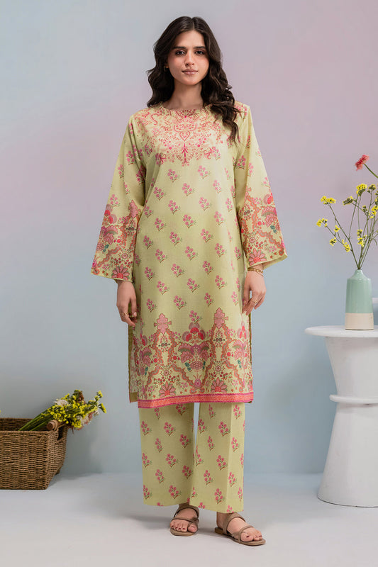 ZELLBURY 02 PC STITCH SHIRT TROUSER / LIMI GREEN