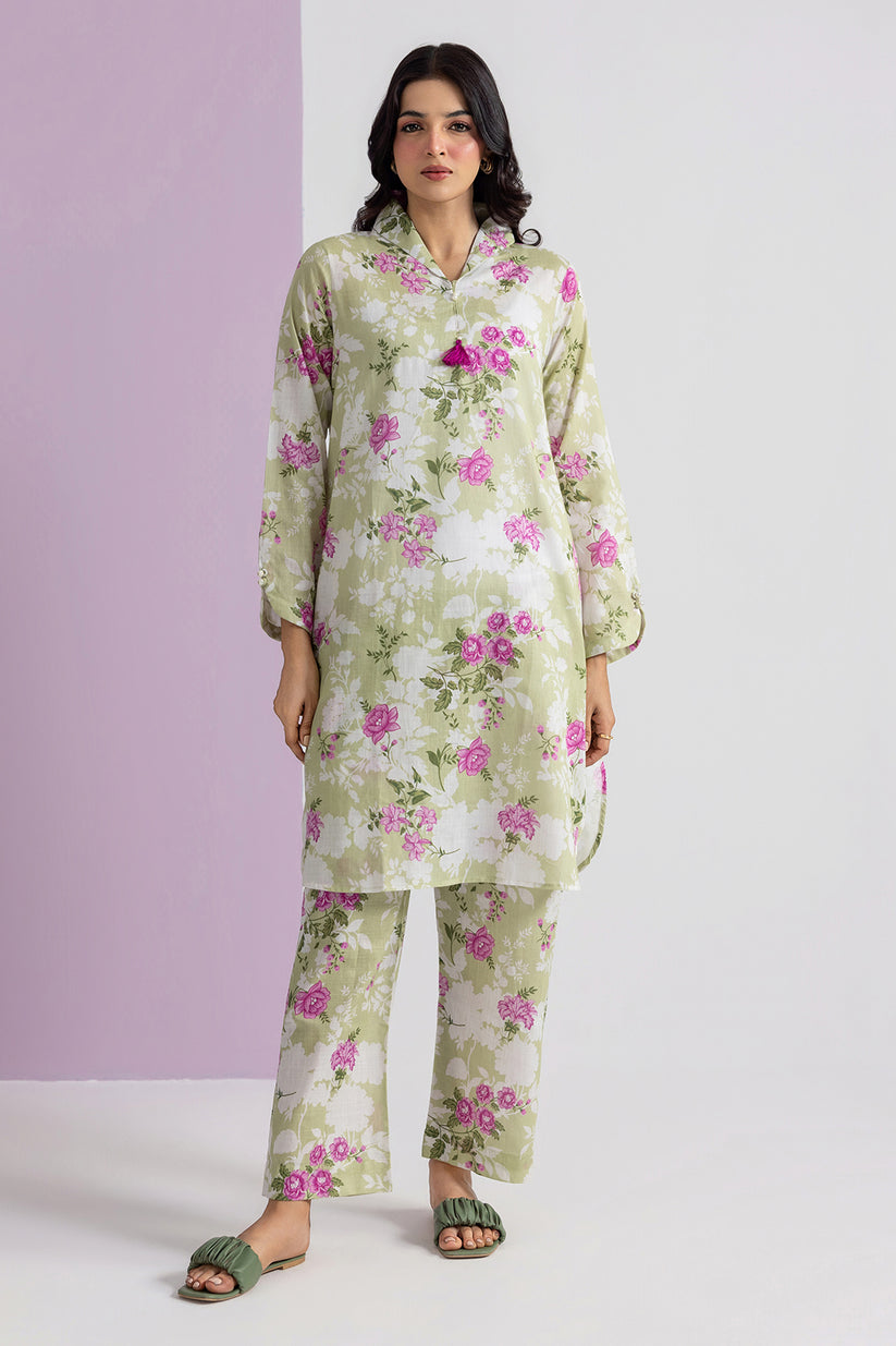 ZELLBURY 02 PC STITCH SUIT / SHIRT  TOURSER  / GREEN -2622849