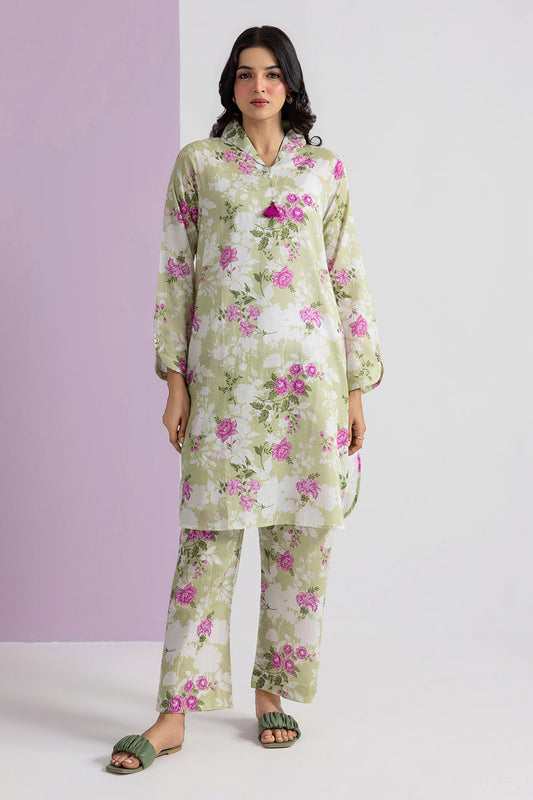 ZELLBURY 02 PC STITCH SUIT / SHIRT  TOURSER  / GREEN -2622849