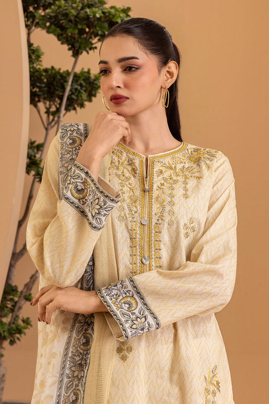ZELLBURY 02 pc STITCH SUIT / BIEGE