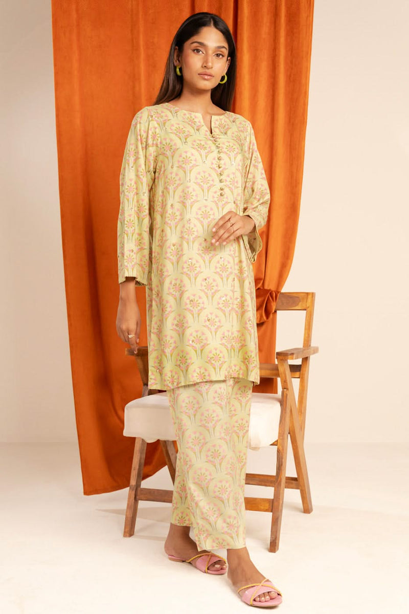 AL KARAM 02 PC STITCH SUIT / GREEN -5973