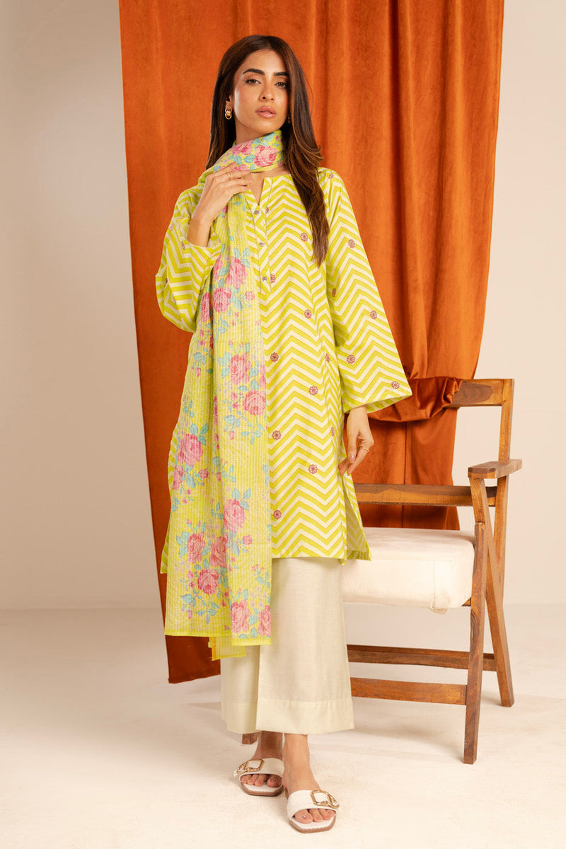 AL KARAM 02 PC STITCH SUIT / GREEN