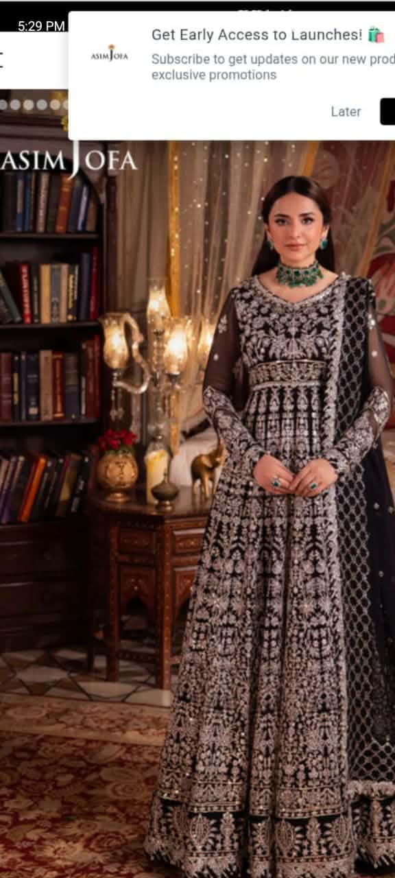 ASIM JOFA 03 PC STITCH SUIT / BLACK