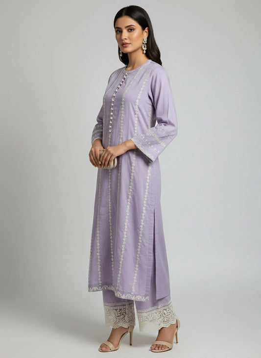 ZELLBURY 01 PC STITCH KURTI / LIGHT PURPLE