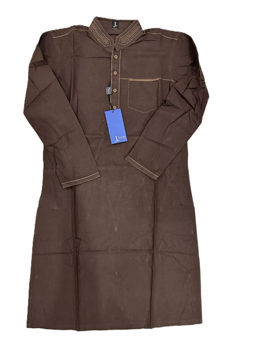 J.KURTA-1PC/TEEN-BROWN