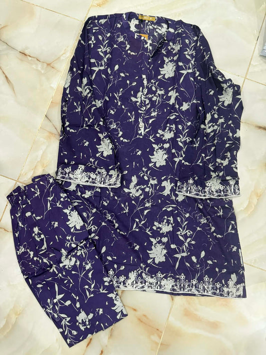 MTJ 02 PC STITCH SUIT / PURPLE