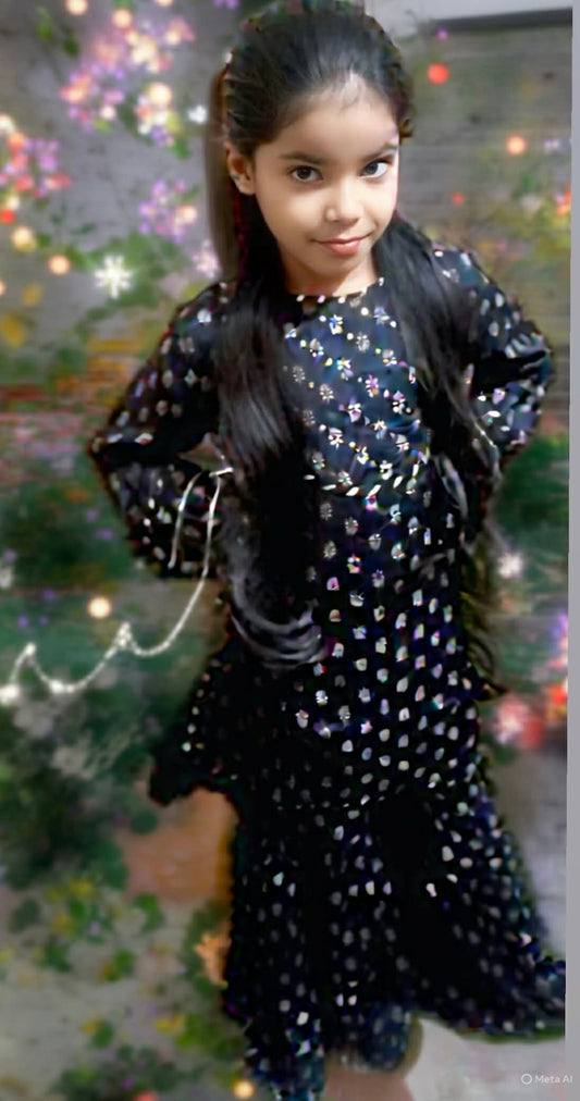 chase up stock 02 pc stitch suit  grarah/ multi black