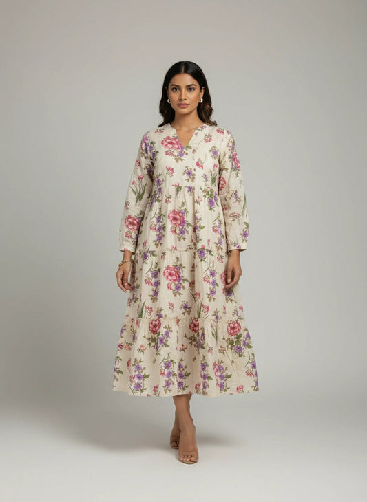 ZELLBURY 01 PC STITCH TUNICS / CREAM