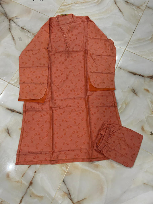 MTJ 02 PC STITCH SUIT / PEACH -2147