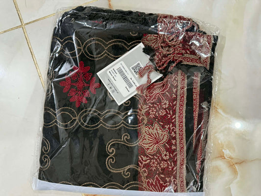 ALMIRA 01 PC LADIES SHAWL / BLACK
