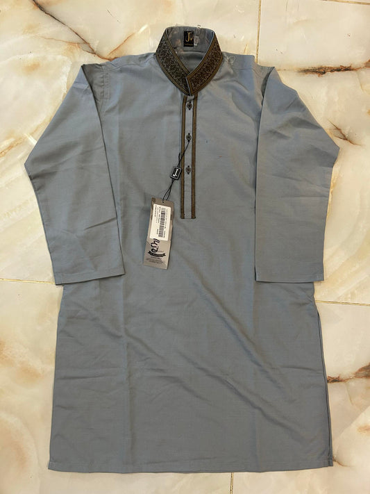 J. KIDS 01 PC STITCH KURTA / GREY