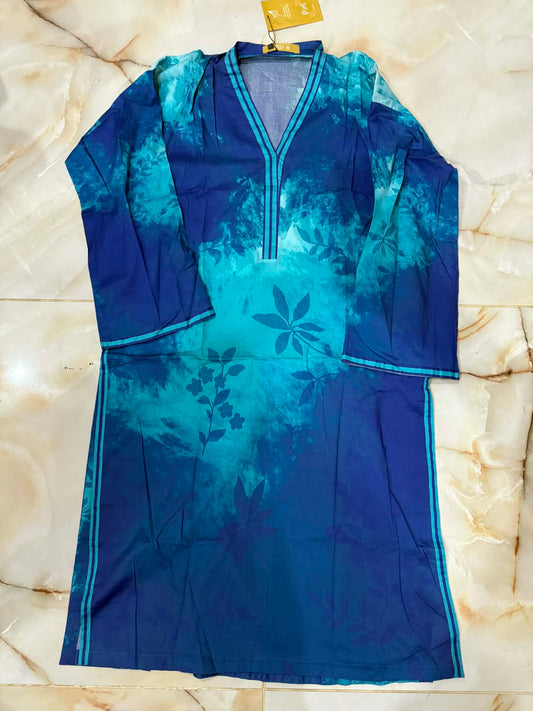 MTJ 01 PC STITCH KURTI / BLUE