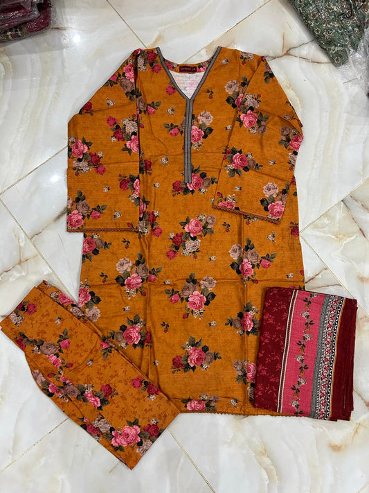 BIN SAEED 03 PC STITCH SUIT / MUSTAD