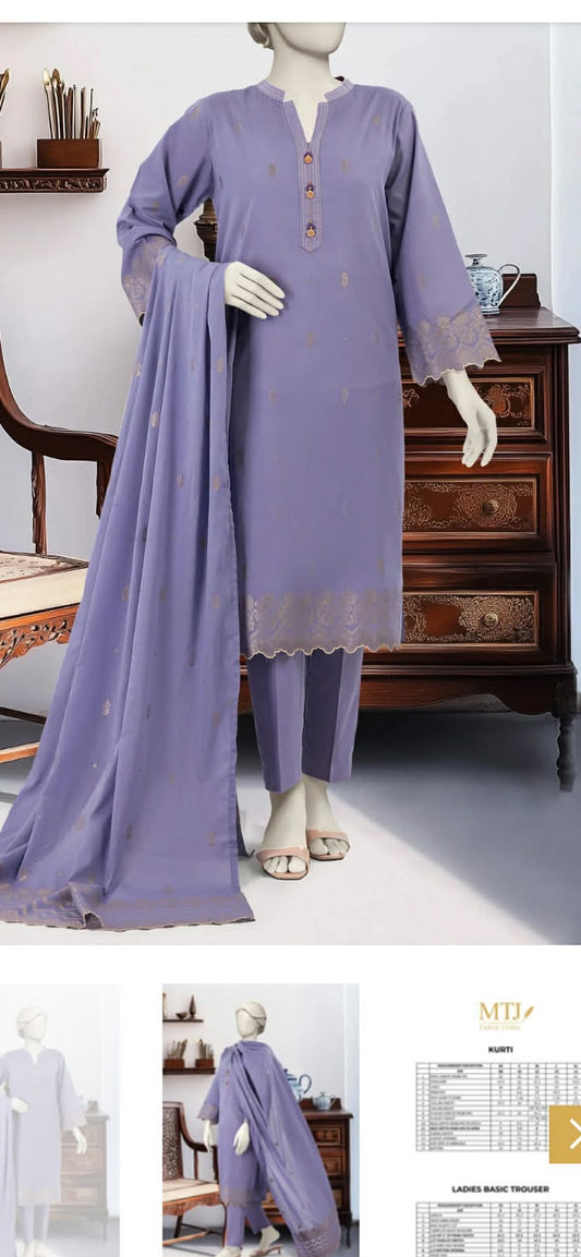 MTJ 03 PC STITCH SUIT / PURPLE-3022