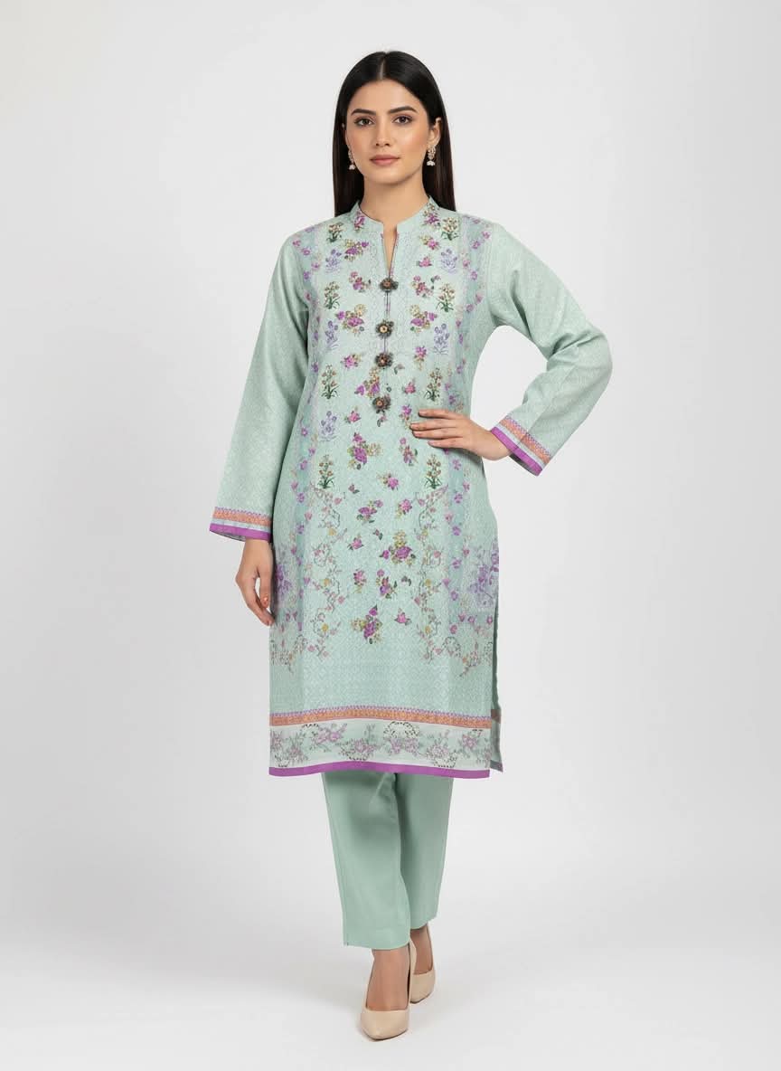 IDEAS 02 PC STITCH SHIRT TROUSER / MINT GREEN