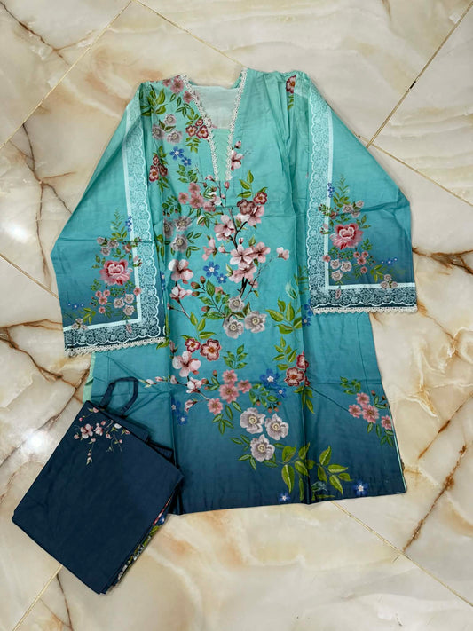 MTJ 02 PC STITCH SUIT / SKY BLUE -3934