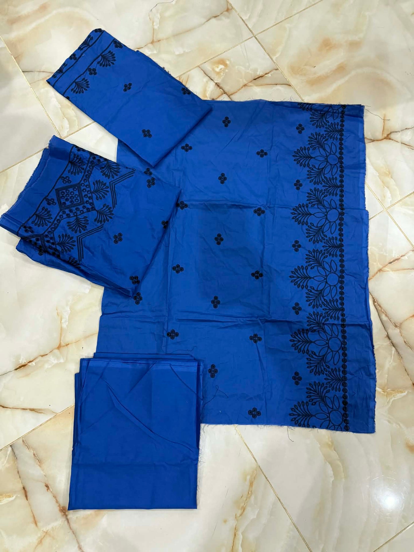 BONANZA 02 PC UNSTITCH SUIT / BLUE