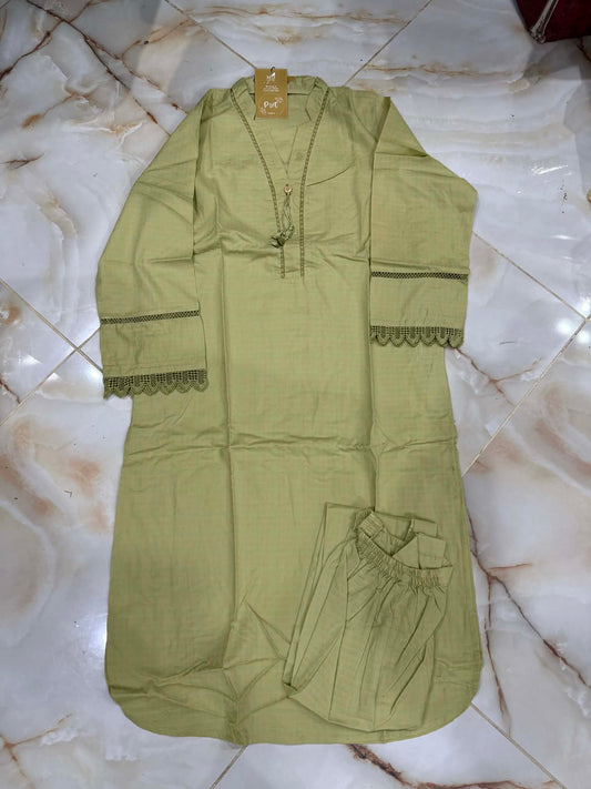 MTJ 02 PC STITCH SUIT / SAGE GREEN