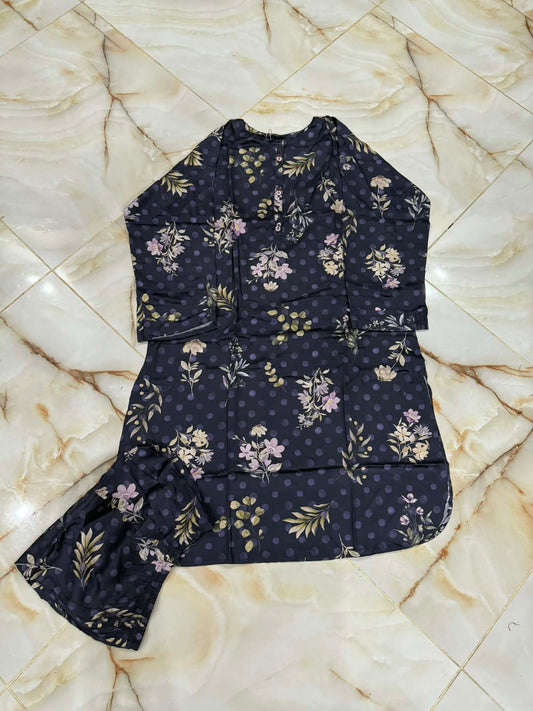 mtj 02 pc stitch suit / multi blue