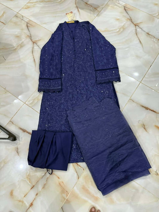 MTJ 04 PC STITCH SUIT / NAVY BLUE