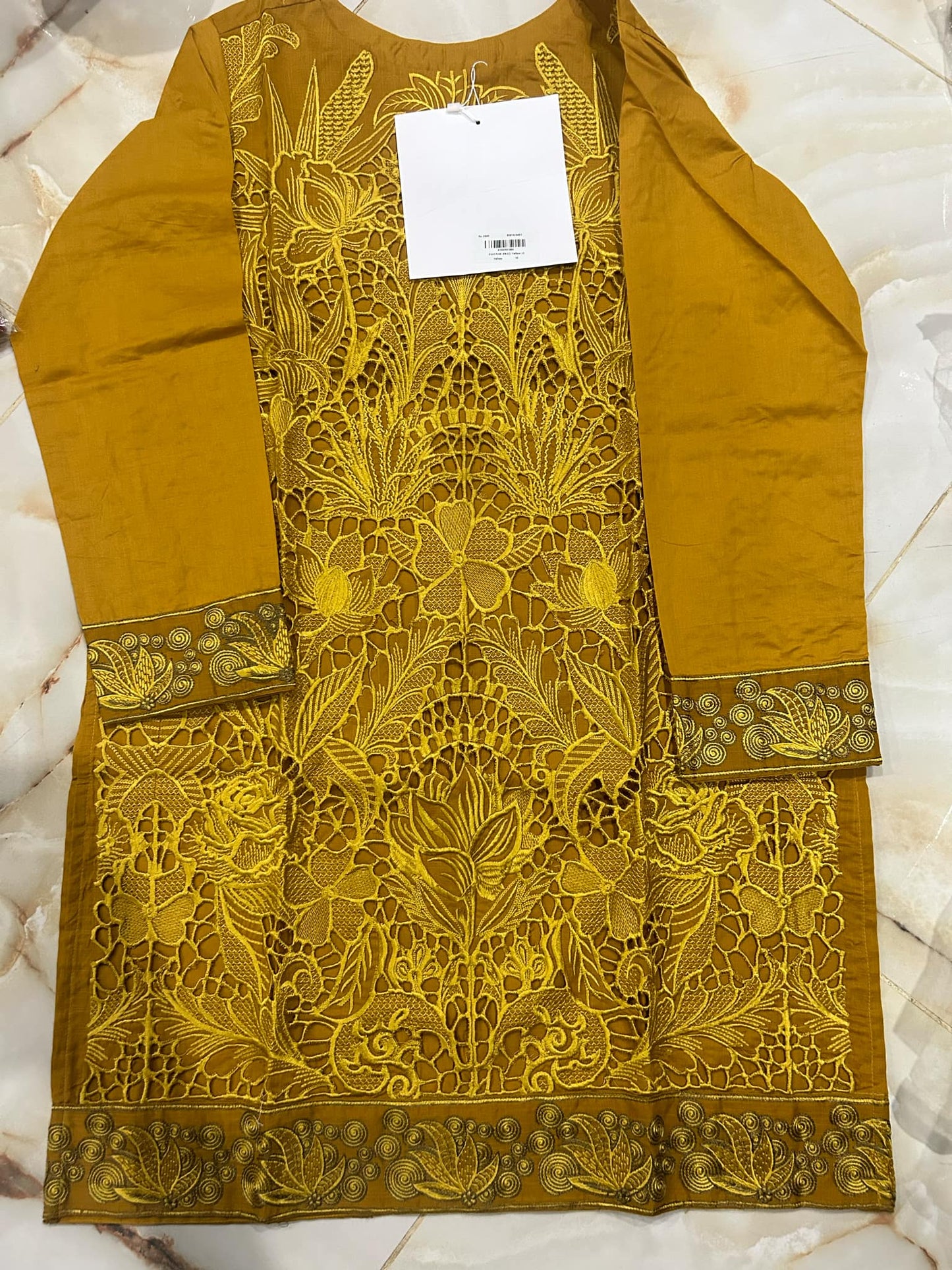 al karam 01 pc stitch suit / yellow
