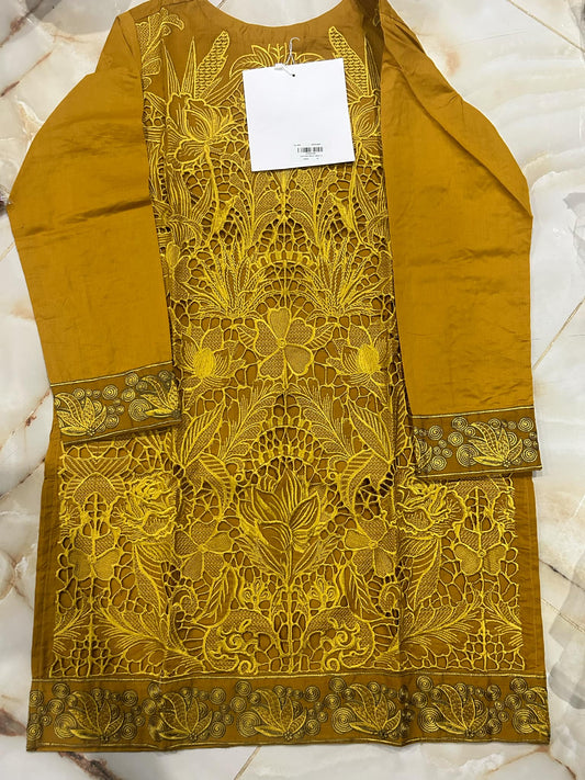 al karam 01 pc stitch suit / yellow