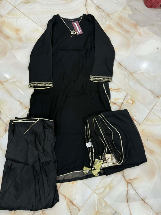 j. 03 pc stitch suit / black-165