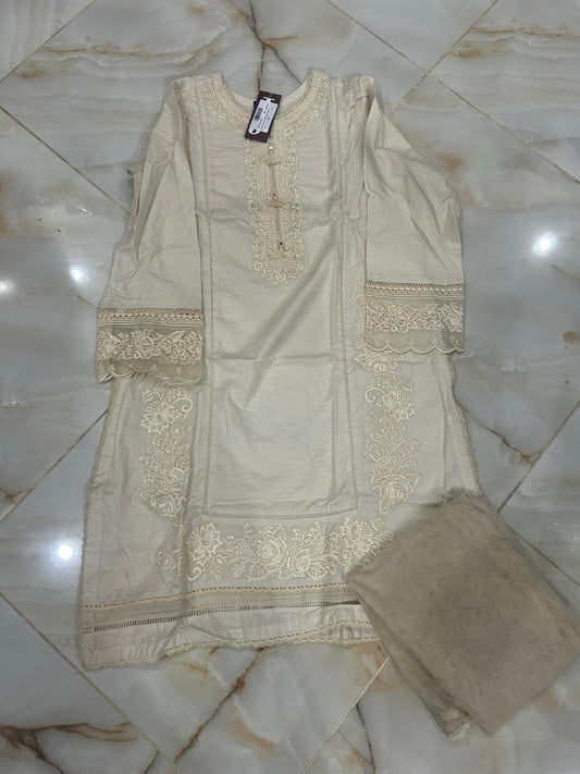 j. 02 pc stitch suit / beige -128
