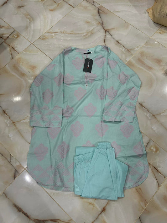 al karam 02 pc stitch suit / sky blue