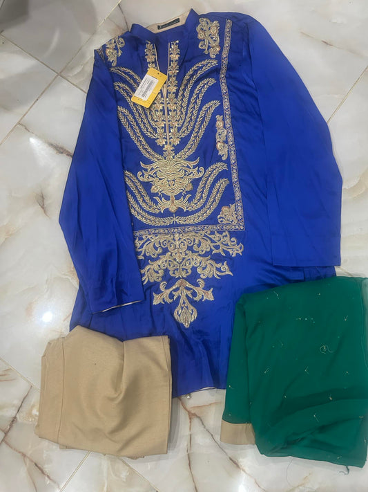 J. 03 PC STITCH SUIT / BLUE