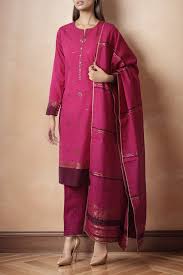 SAYA 03 PC UNSTITCH SUIT / PINK