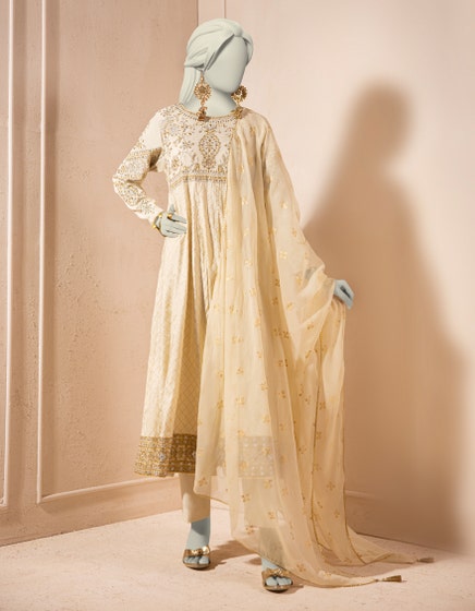 J. 02 PC STITCH SUIT / OFF WHITE -3930