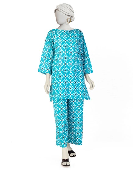 j. 01 pc stitch kurti / blue -362