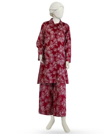 j. 01 pc stitch kurti / maroon -418